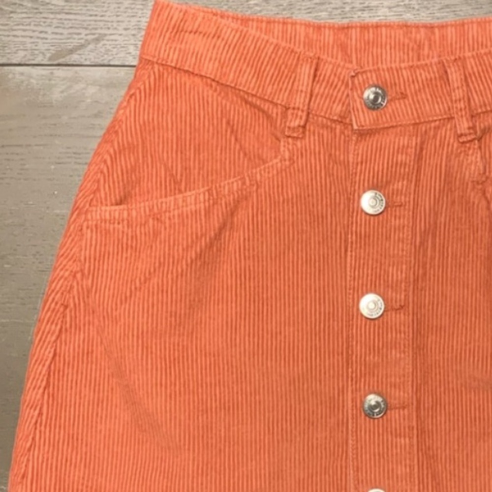 Free People Ray Cord Miniskirt in Myrrh - size 6